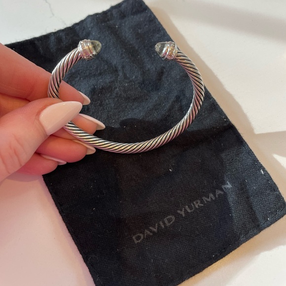 David Yurman bracelet in Sterling Silver with Prasiolite and Pavé Diamonds - Picture 4 of 4